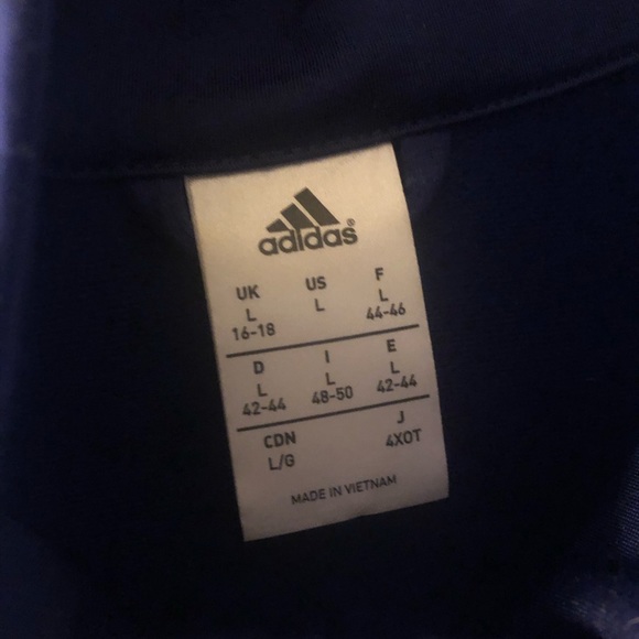 Adidas Dark Purple Zip Up Jacket - Picture 2 of 3